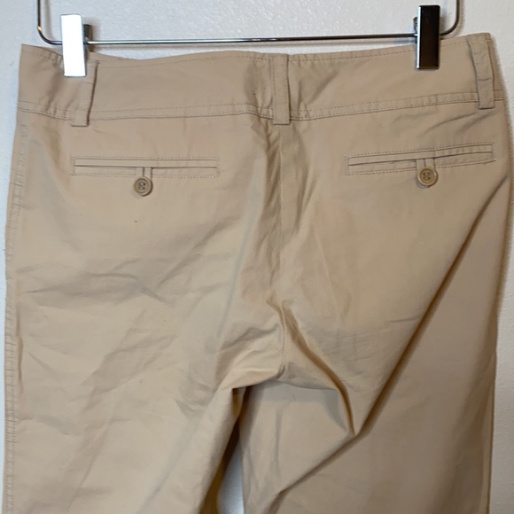 Theory Khaki Dress Pants Trousers Flare Tan Sz 4 - Picture 4 of 9
